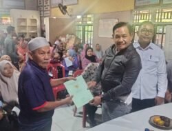 Pemdes Bernung,Bagikan 415 Bidang Sertifikat PTSL