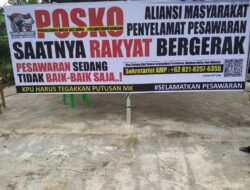 Darurat Demokrasi,Ribuan Masa Akan Kepung Kantor KPU Pesawaran