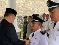 Bupati Dendi,Lantik Dua Pj Kepala Desa Sukaraja Dan Khepong Jaya