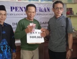 Pemdes Margodadi Salurkan BLT Tahap Awal Tahun 2025