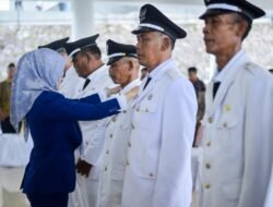 Bupati Nanda Indira Lantik Sembilan Kepala Desa Terpilih Hasil PAW : Jangan Selewengkan DD