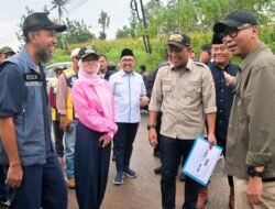 Dorong Peningkatan Infrastruktur Jalan,Bupati Pesawaran Dampingi Gubernur Tinjau Ruas Jalan Provinsi