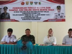 Diskominfotiksan Pesawaran Sosialisasikan Bahaya Judi Online dan Hoaks di Tanjung Rejo