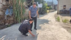 Wakil Ketua DPRD Pesawaran Sidak Proyek Jalan Perkim, M. Nasir Temukan Dugaan Pekerjaan Asal Jadi