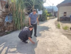 Wakil Ketua DPRD Pesawaran Sidak Proyek Jalan Perkim, M. Nasir Temukan Dugaan Pekerjaan Asal Jadi